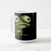 Grosser Cartoon-Frosch Kaffeetasse (Vorderseite Links)
