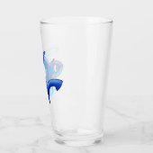 Großer Cartoon Glas (Links)