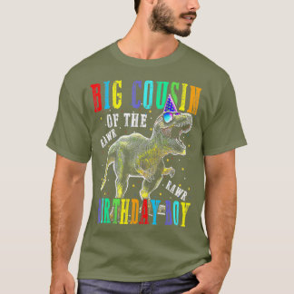 Grosser Cousin des Geburtstags-Jungen Dinosaurier T-Shirt