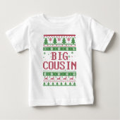 Großer Cousin-hässliche Weihnachtsstrickjacke Baby T-shirt (Vorderseite)