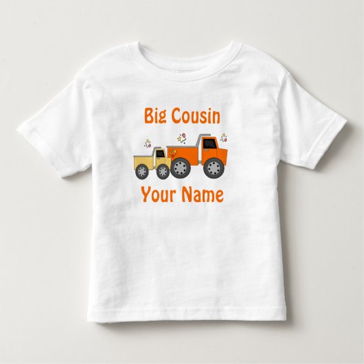 Großer Cousin-LKW-personalisierter T - Shirt (Vorderseite)
