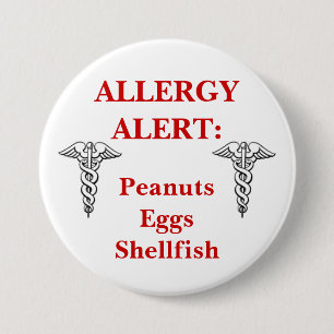 Großer Customizeable Allergieknopf Button