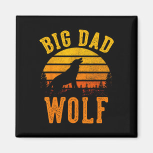 Großer Dad Wolf Lustiger Outdoor-Camping-Liebhaber Magnet