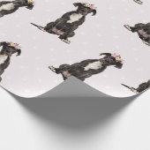 Großer Dan Hund, Männer Frauen und Kinder, Hundemu Geschenkpapier (Ecke)