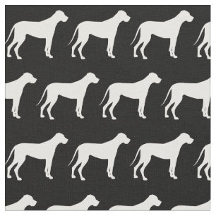 Großer Dan Hund Silhouette Stoff