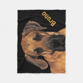 Großer Däne-Fleece-Decke Fleecedecke (Vorderseite)