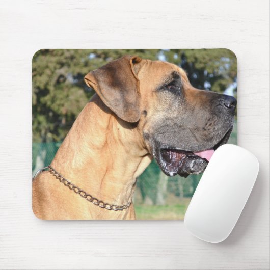 Großer Däne-Foto-Mausunterlage Mousepad (Mit Mouse)