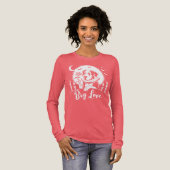Großer Däne "GROSSE LIEBE" Tri-Blend Shirt (Volle Vorderseite)