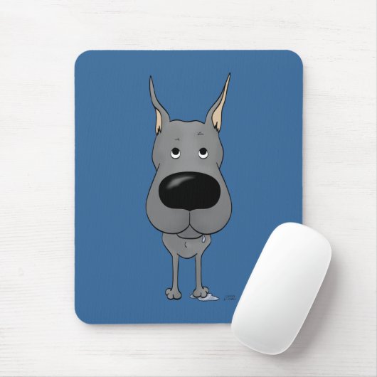 Großer Däne - große Nase und Hintern Mousepad (Mit Mouse)
