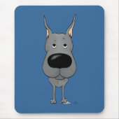 Großer Däne - große Nase und Hintern Mousepad (Vorne)