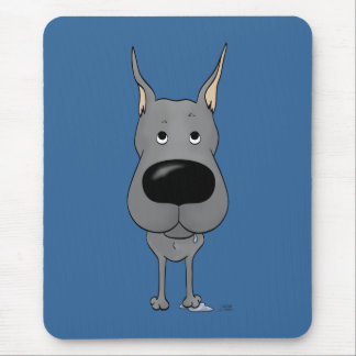 Großer Däne - große Nase und Hintern Mousepad
