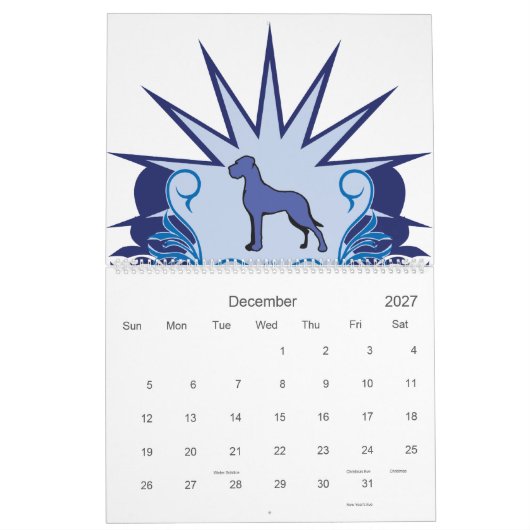 Großer Däne Großer Kalender (Dez 2027)