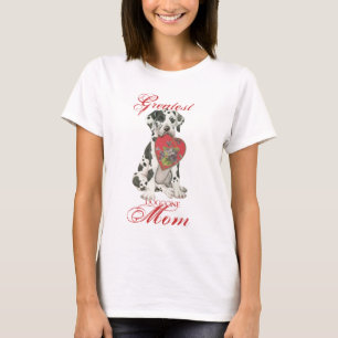 Großer Däne-Herz-Mama T-Shirt