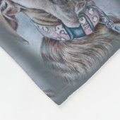 Großer Däne-Hund, der Hundekunst zeichnet Fleecedecke (Ecke)