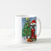 Großer Dane Hund mit Weihnachtsgeschenken Kaffeetasse (VorderseiteRechts)