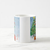 Großer Dane Hund mit Weihnachtsgeschenken Kaffeetasse (Mittel)