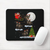 Großer Däne Hund Santa Schlitten Fliegend Lustig M Mousepad (Mit Mouse)