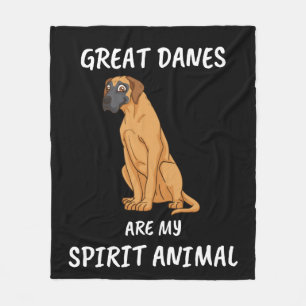 Großer Däne Hund über Frauen Hund große Däne Fleecedecke