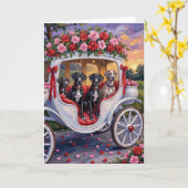 Großer Däne Hund Valentinstag Karte (Gelbe Blume)