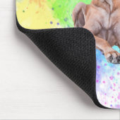 Großer Dane Hund wünscht Glück im neuen Jahr Mousepad (Ecke)