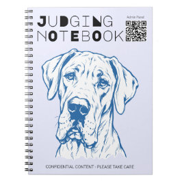 Großer Däne Hundeshow-Geschenknotizbuch Notizblock