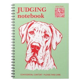Großer Däne Hundeshow-Geschenknotizbuch Notizblock