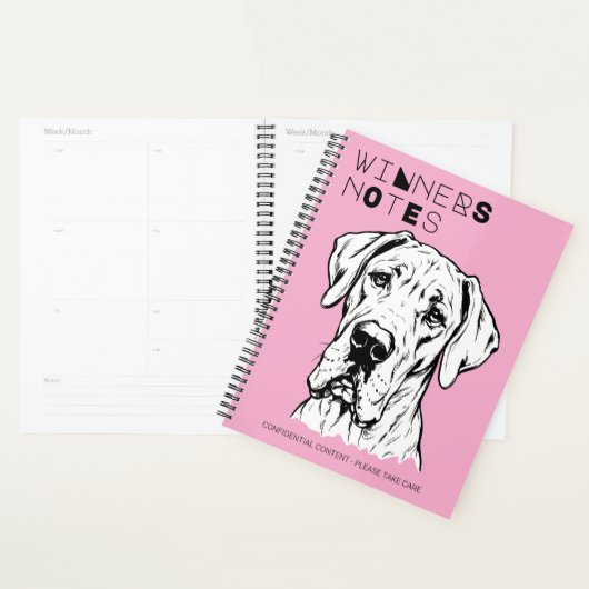 Großer Däne Hundeshow-Geschenknotizbuch Planer (Anzeige)
