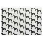 Großer Däne in der Silhouette Stoff (Fat Quarter (45,7 x 55,9 cm))