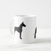Großer Däne-Klassiker-Tasse Kaffeetasse (Vorderseite Links)