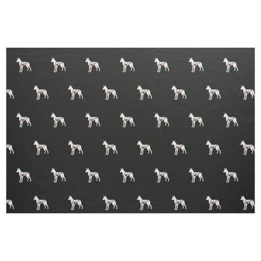 Großer Däne-Liebe Stoff (Fat Quarter (45,7 x 55,9 cm))