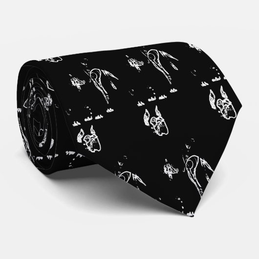 GROSSER DÄNE-LINIE KUNST-KRAWATTE KRAWATTE (Gerollt)