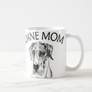 Großer Däne-Mama-Harlekin UC Kaffeetasse