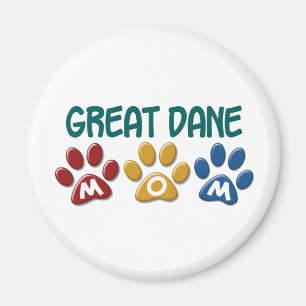 GROSSER DÄNE Mama-Tatzen-Druck 1 Magnet