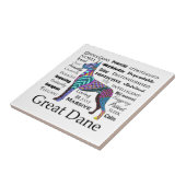 Großer Däne-Merkmal-Fliesen-Untersetzer Fliese (Seite)