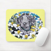 Großer Dane Pup in Daffodils Merle Mousepad (Mit Mouse)