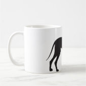 Großer Däne-Silhouette Kaffeetasse (Links)