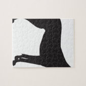 Großer Däne-Silhouette Puzzle (Horizontal)