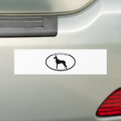 Großer Däne-Silhouette-Schwarz-Autoaufkleber Autoaufkleber (Auf Auto)