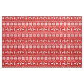 Großer Däne-Silhouette-Weihnachtsmuster Stoff (Fat Quarter (45,7 x 55,9 cm))