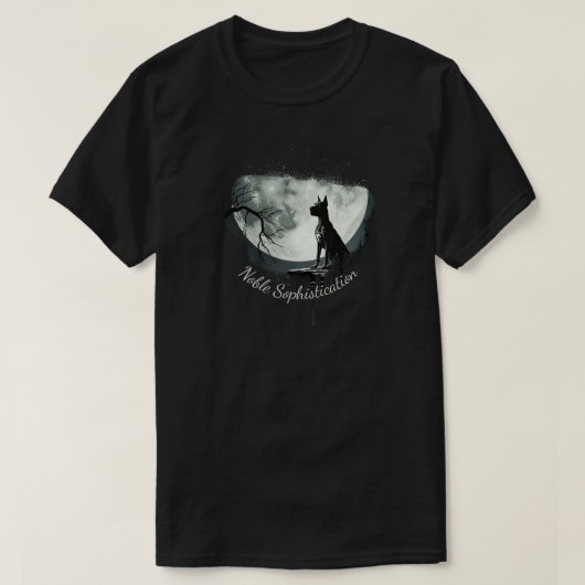 Großer Däne - Sophistikation T-Shirt (Design vorne)
