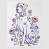 Großer Däne Steampunk Seidenpapier (Vorderseite)