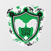 Großer Dane-Sticker / Kleben Fensteraufkleber (Blatt)