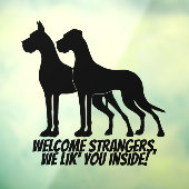 Großer Dane-Sticker / Kleben Fensteraufkleber (Blatt 3)