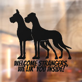 Großer Dane-Sticker / Kleben Fensteraufkleber (Blatt 2)