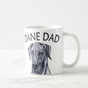 Großer Däne-Vater blauer UC Kaffeetasse