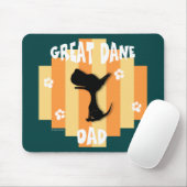 Großer Däne-Vater Mousepad (Mit Mouse)