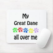 Großer Dane-Walking-Entwurf Mousepad (Mit Mouse)