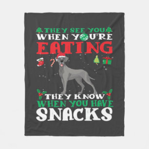 Großer Däne Weihnachts-Spaß Classic T-Shirt Fleecedecke