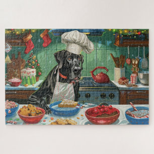 Großer Däne Weihnachtsbacken: Festliches Weihnacht Puzzle