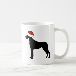 Großer Däne-Weihnachtsmannmütze Kaffeetasse
